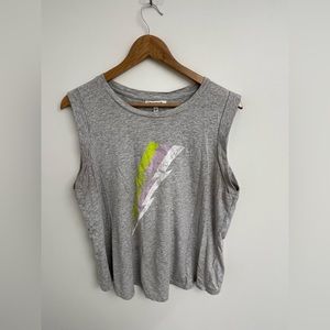 Women’s WilliamRast Gray Lightning Bolt Tank